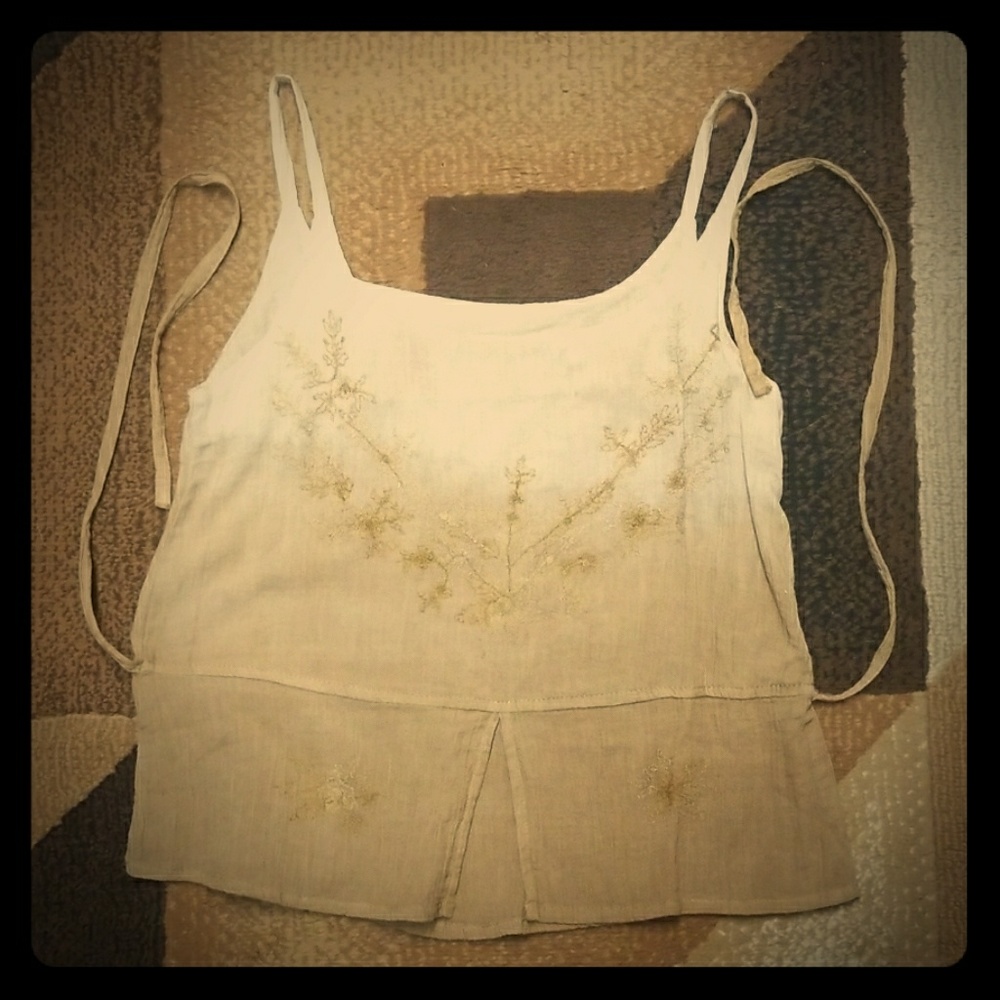 Venus Halter Top, Embroidered BOHO Chic Cropped